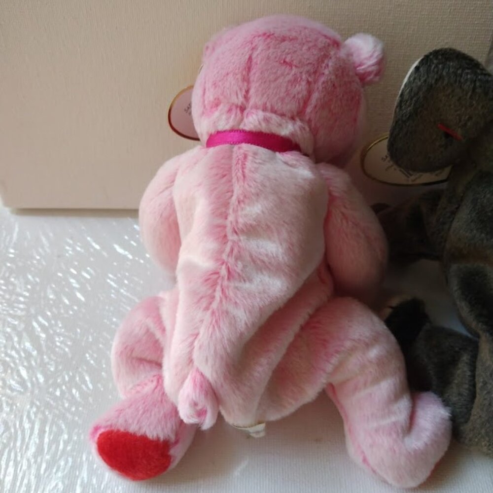 Ty Beanie Babies Lot of 3 Retired - Romance Trumpet Peanut Collectible Plush Y2K - Picture 5 of 7